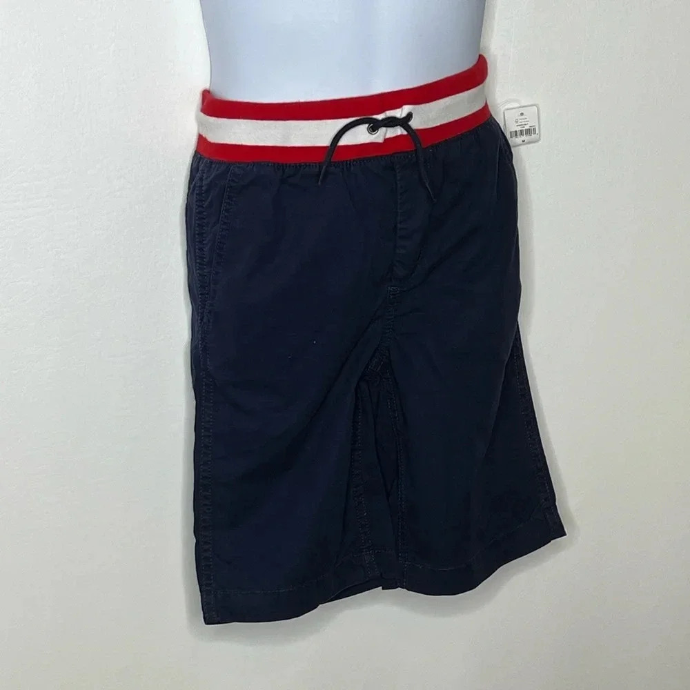 Gap kids boys blue chino pull on shorts sz m 8 nwt
